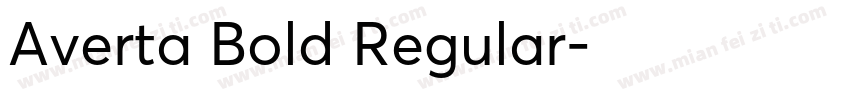 Averta Bold Regular字体转换